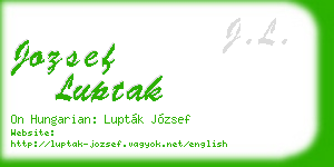 jozsef luptak business card