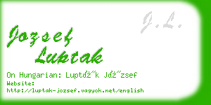 jozsef luptak business card